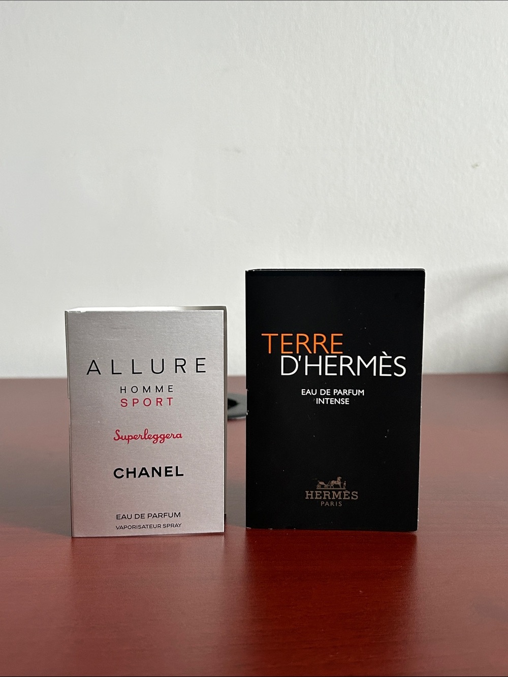 Chanel Allure Homme Sport & Hermès Terre D'Hermès sample set